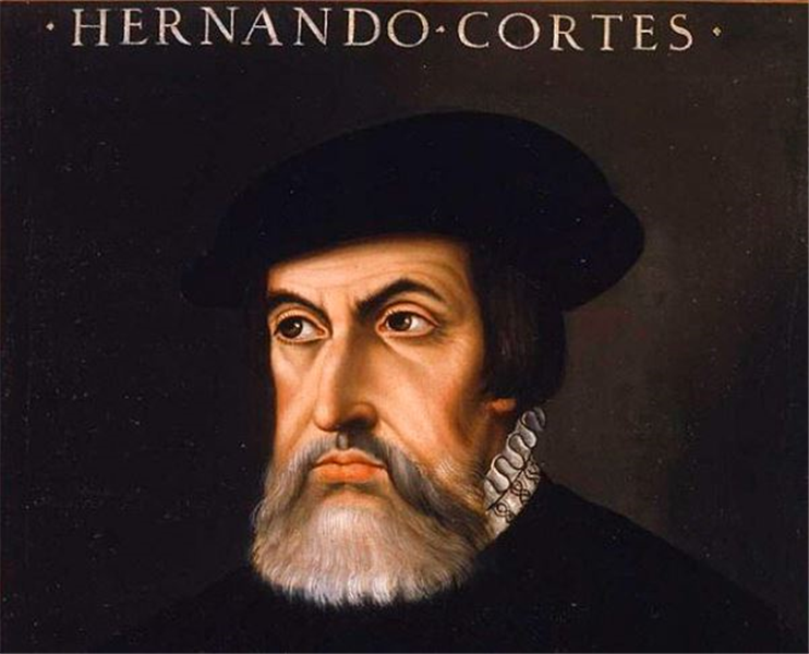 le visage d'hernan cortes