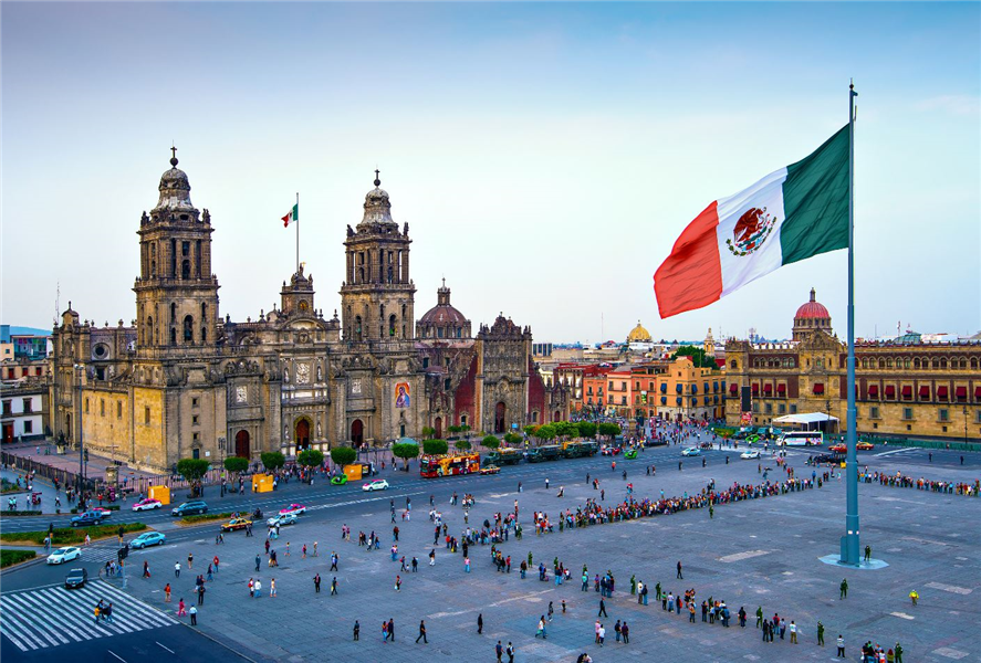 zocalo de mexico a l'influence coloniale espagnole