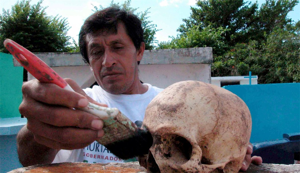 tradition a pomuch fête des morts au Mexique
