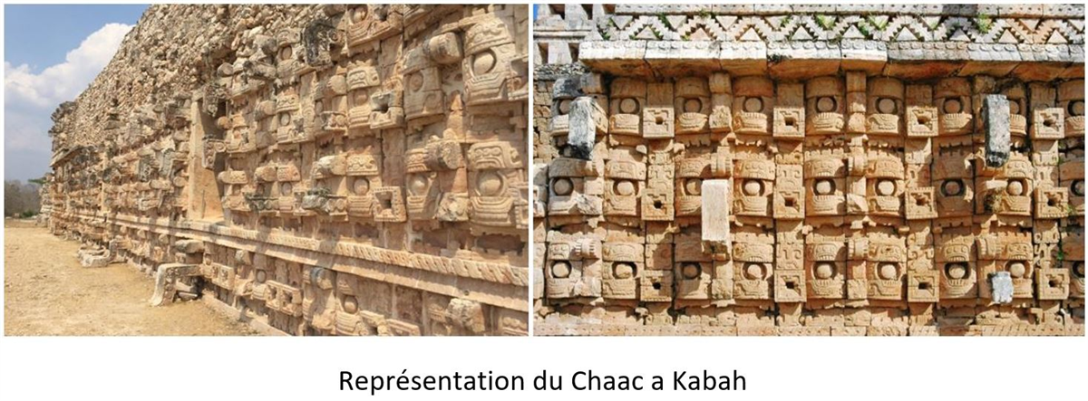 image du codz pop à Kabah représentant le chaac au Mexique