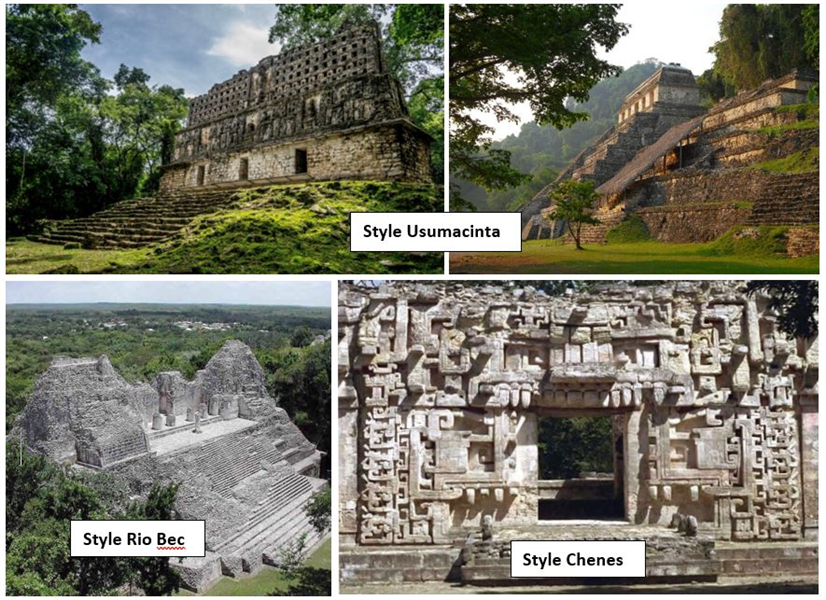 Architecture campeche et Chiapas