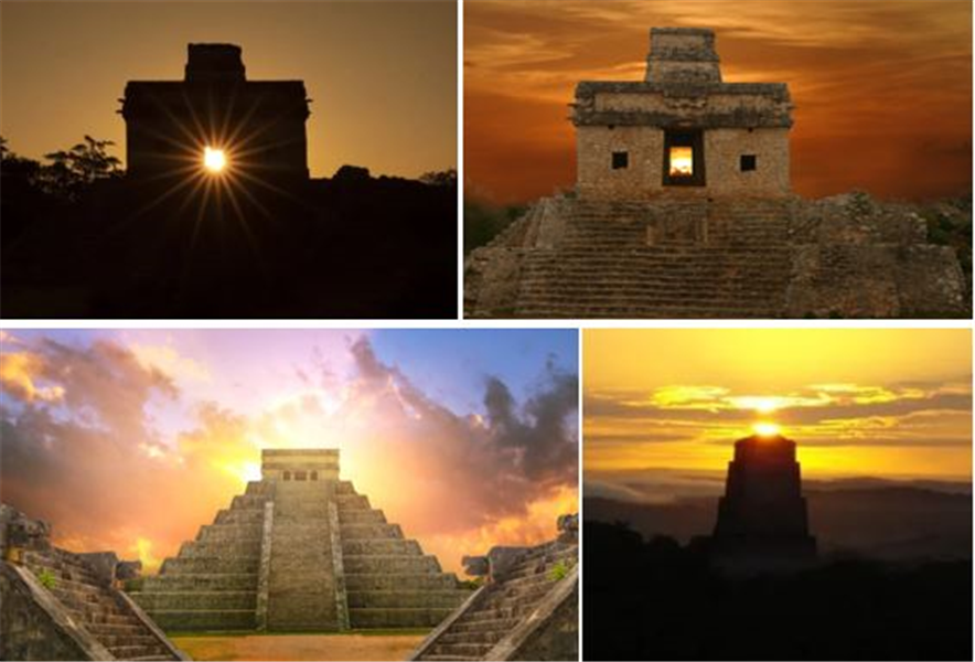solstices sur sites mayas