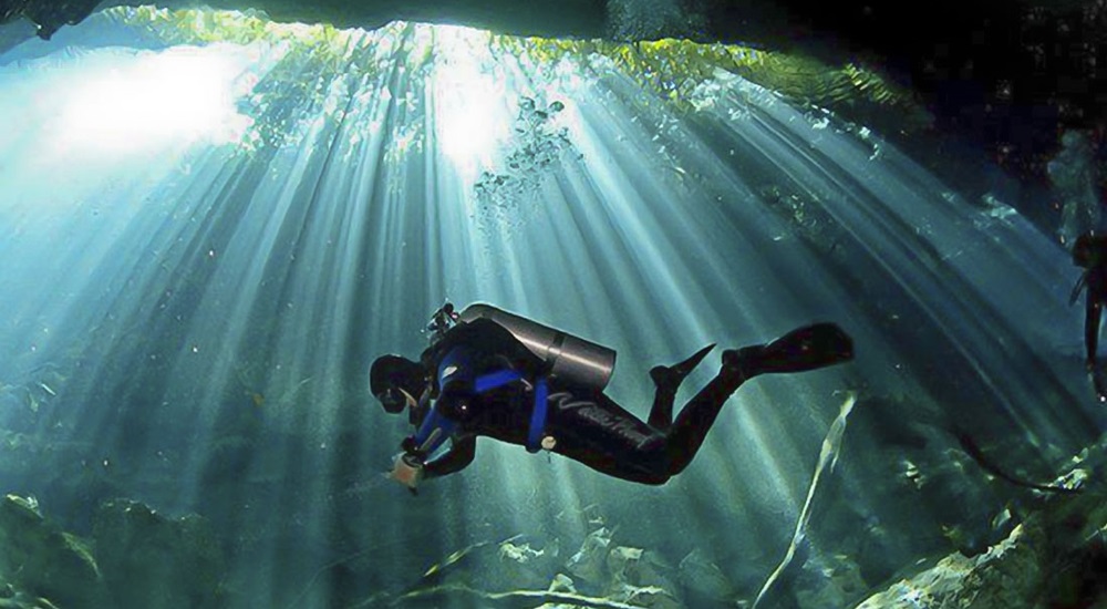 plonger en cenote au Mexique