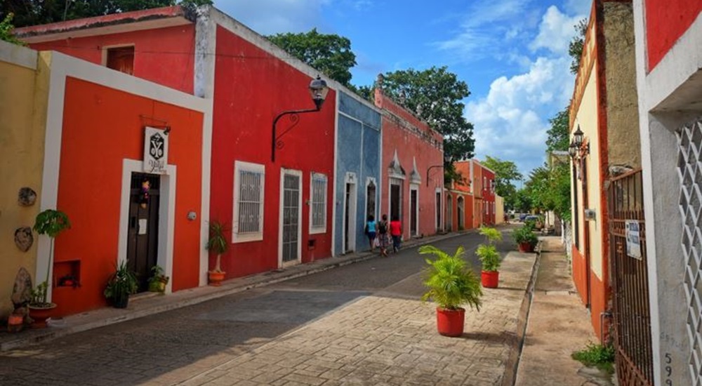 ruelles colorées de valladolid au Yucatan