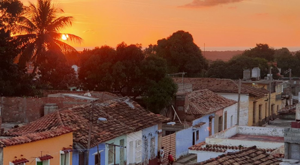 coucher de soleil sur trinidad