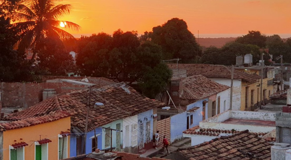 coucher de soleil sur trinidad