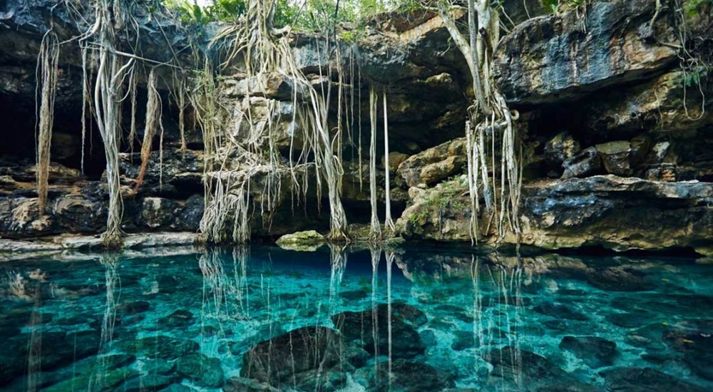 se baigner en cenote pendant un voyage au yucatan