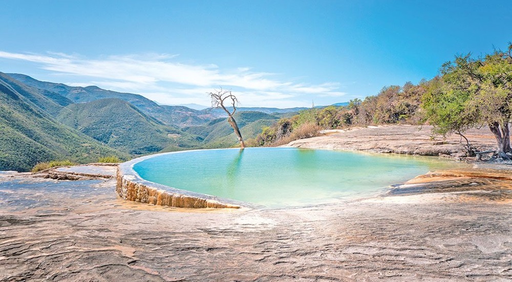 vue de hierve el agua au sommet