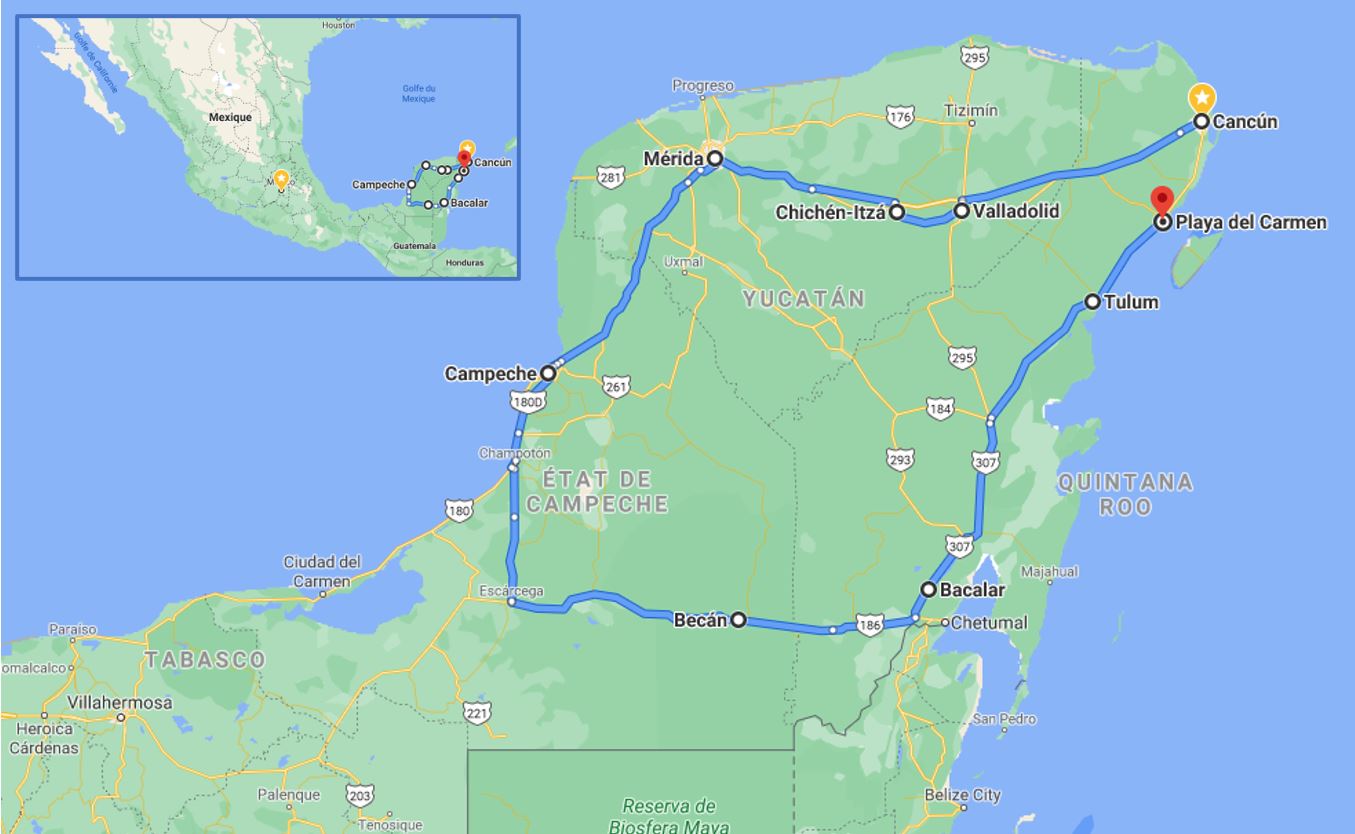 Itinéraire idéal d’un voyage de 15 jours au Yucatan